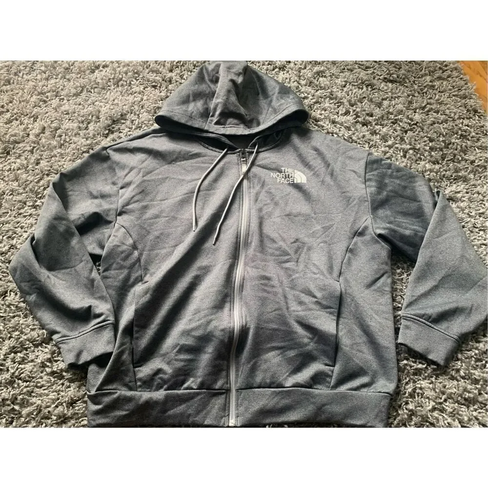 The North Face gray Horizon Performance Fleece lined Hoodie SWEATSHIRT MENS L